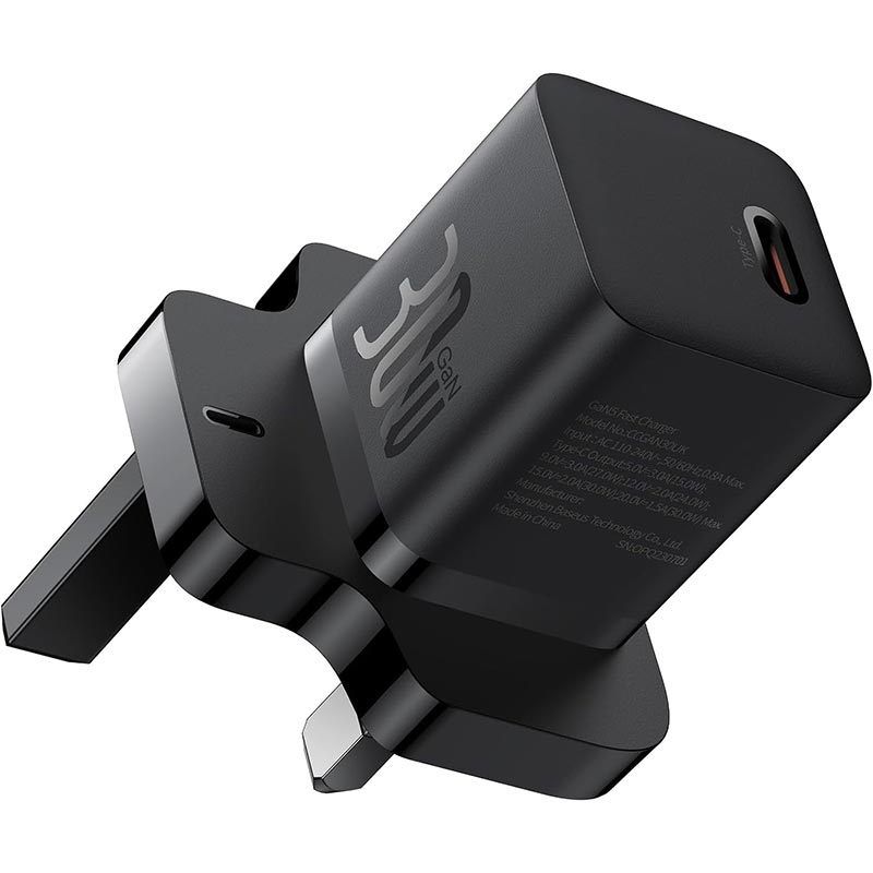 Baseus GaN 5 30W Type-C Mini Fast Charger P10110906113-00 Black