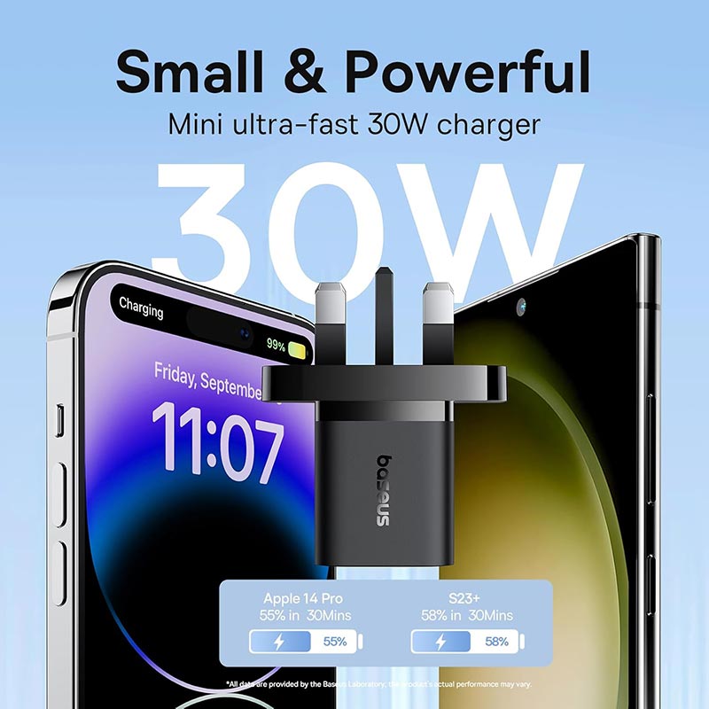 Baseus GaN 5 30W Type-C Mini Fast Charger P10110906113-00 Black