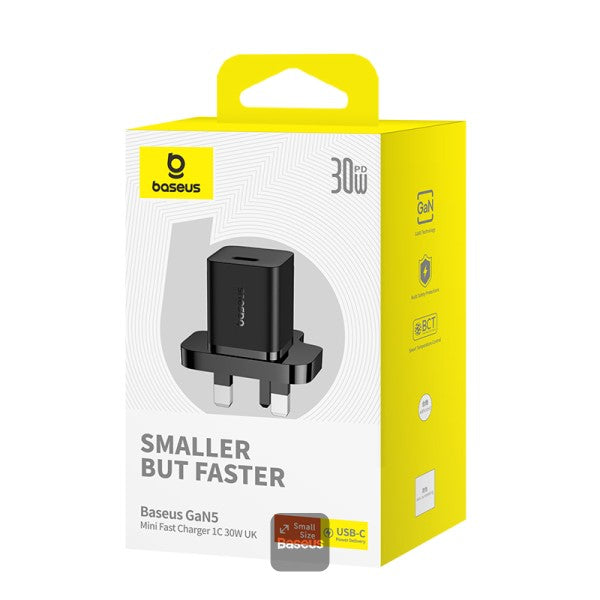 Baseus GaN 5 30W Type-C Mini Fast Charger P10110906113-00 Black