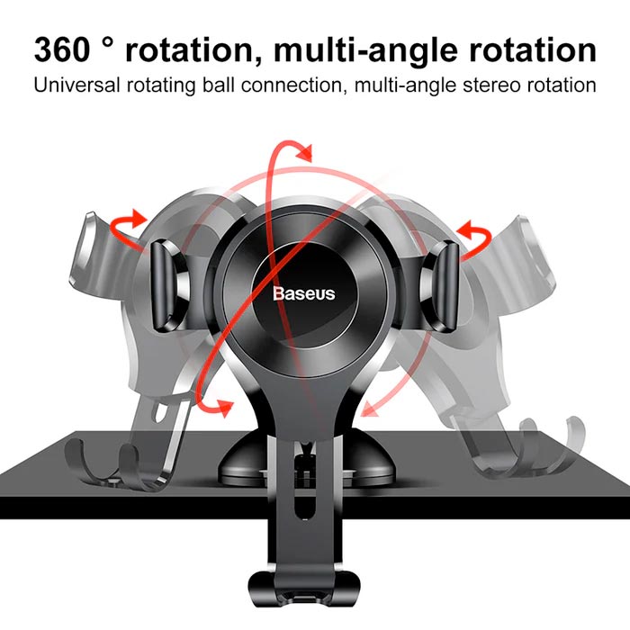 Baseus Osculum Gravity Car Mount Dashboard Windshield Black SUYL-XP01
