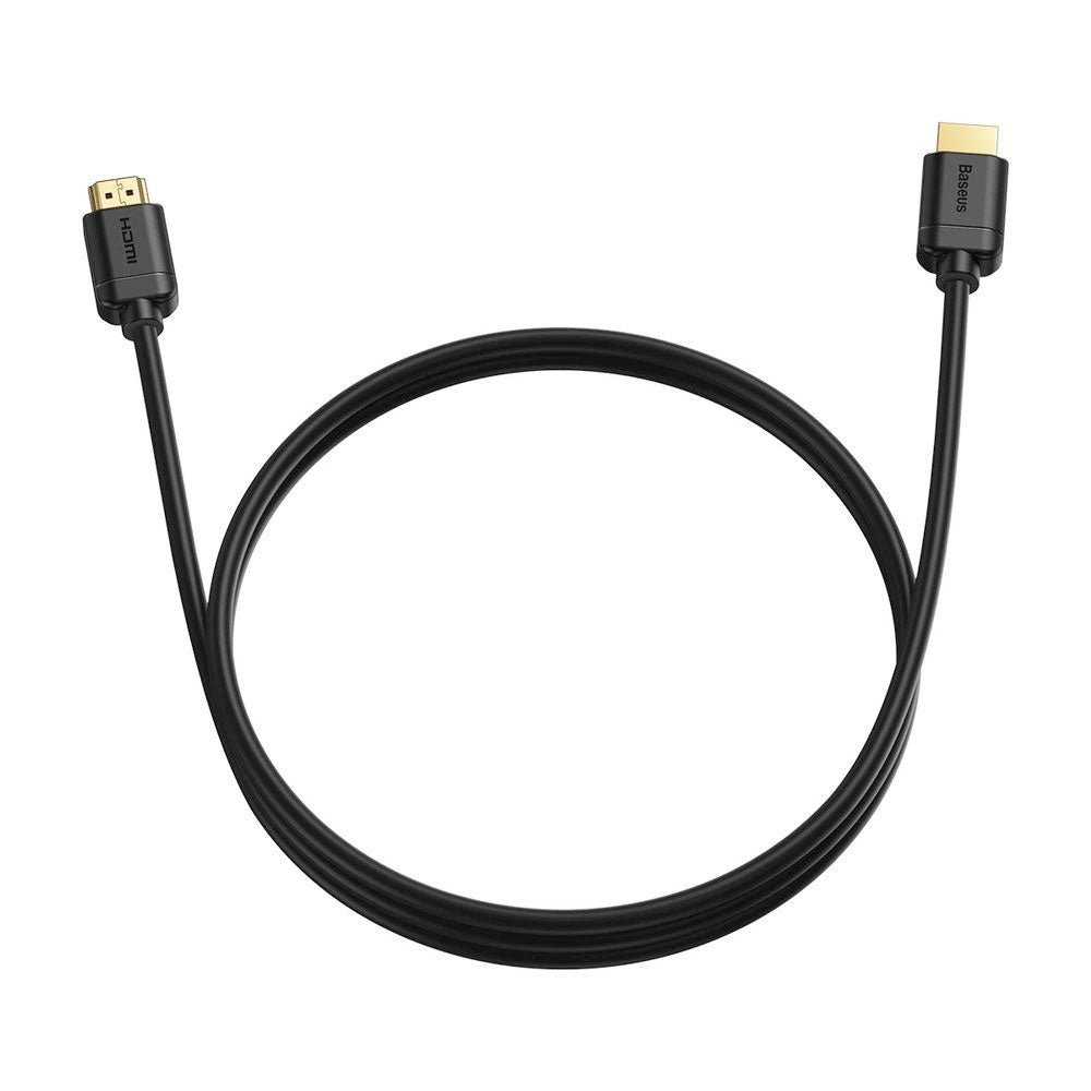 Baseus HDMI to HDMI Adapter Cable 4K 60Hz 6.6 ft Black CAKGQ-B01