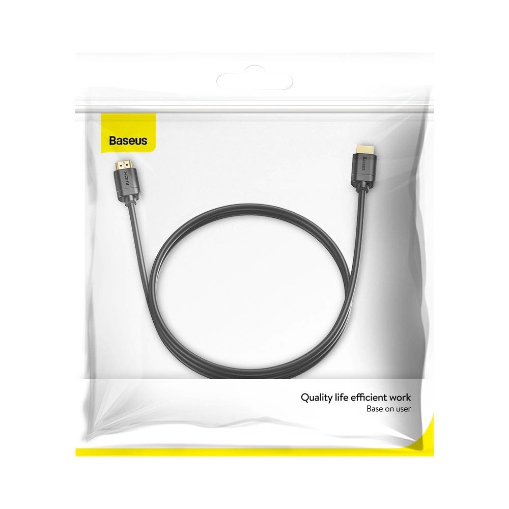 Baseus HDMI to HDMI Adapter Cable 4K 60Hz 6.6 ft Black CAKGQ-B01