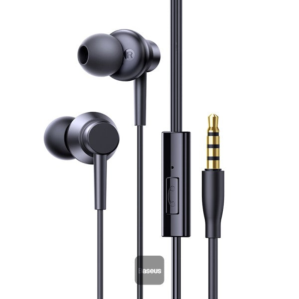 Baseus Encok HZ11 3.5mm Universal Wired Earphones with Mic Black