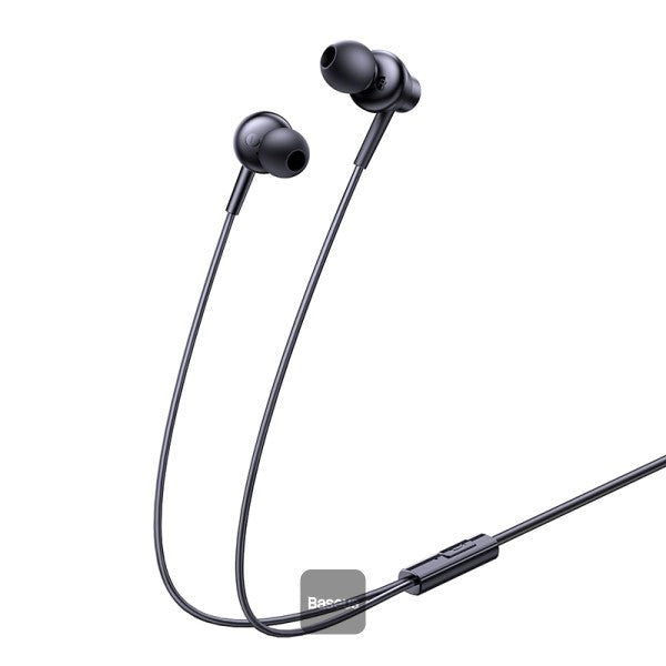 Baseus Encok HZ11 3.5mm Universal Wired Earphones with Mic Black
