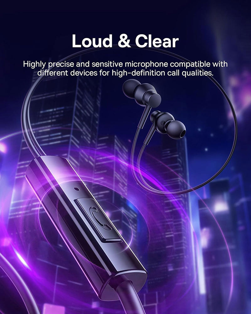 Baseus Encok HZ11 3.5mm Universal Wired Earphones with Mic Black