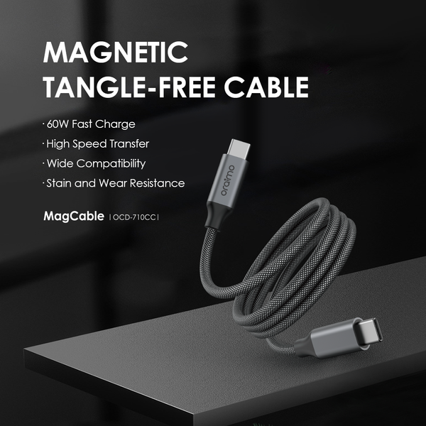Oraimo MagCable 1M 60W Type-C to Type-C Data Cable OCD-710CC