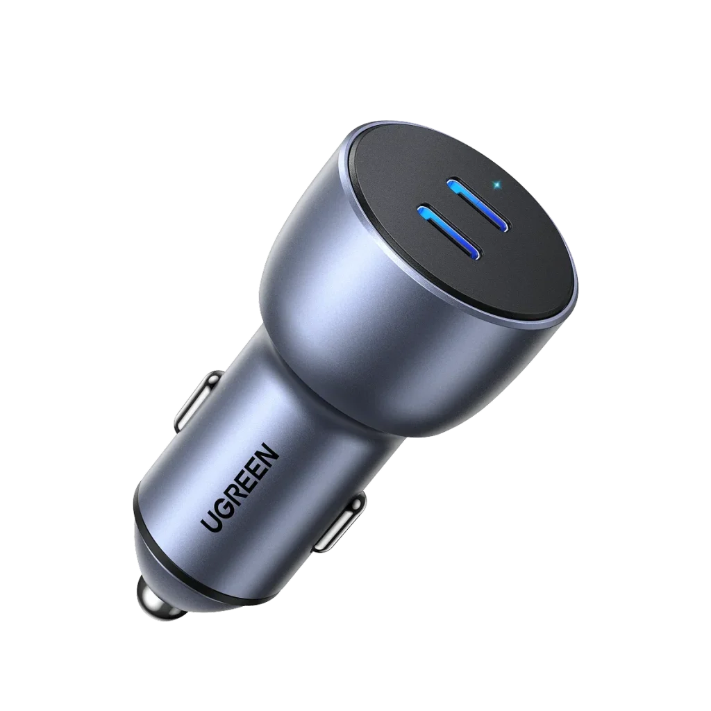UGREEN CD213 60W Dual Port USB-C PD Fast Car Charger Black