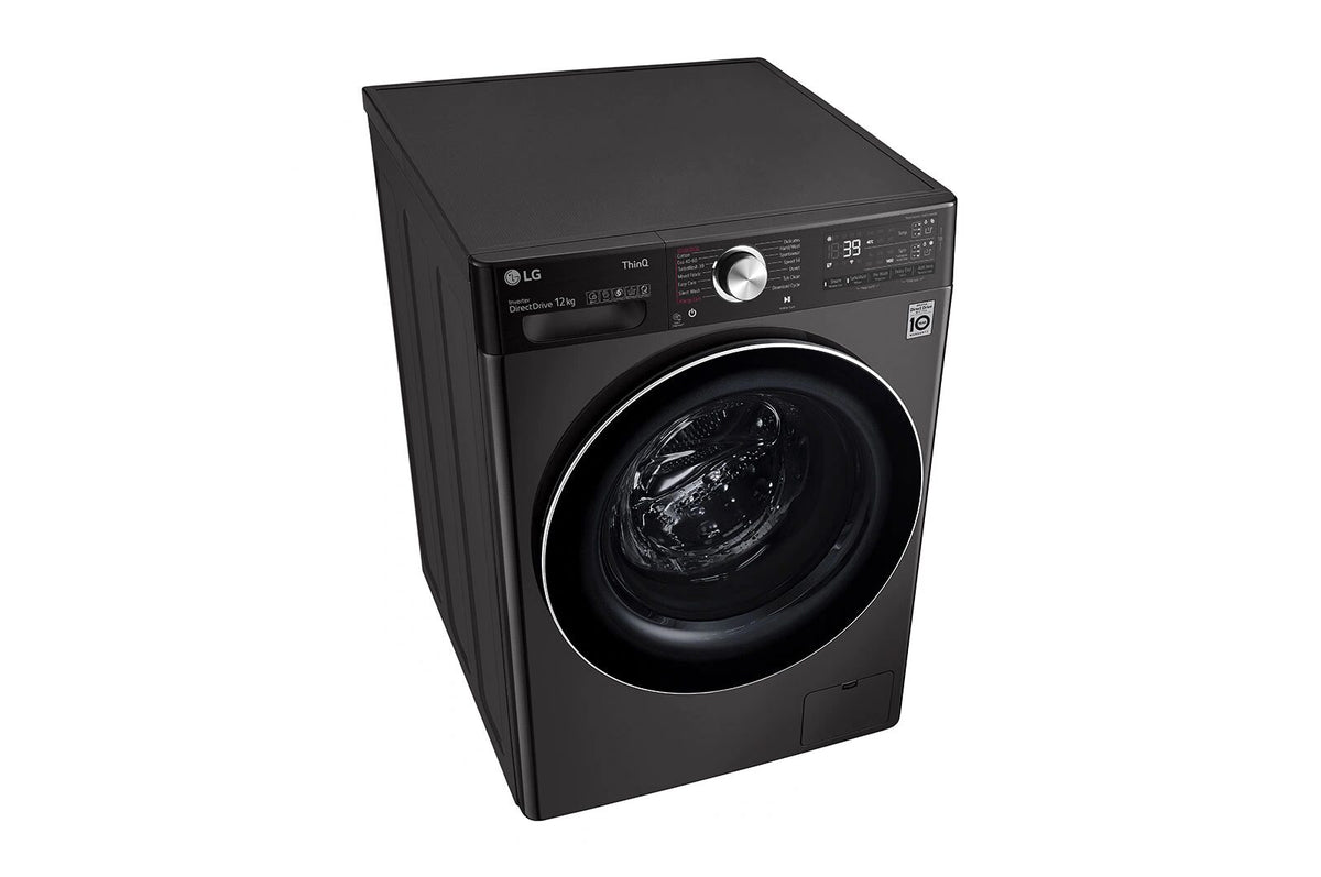 LG F4V9BDP2EE 26.5 lb / 17.6 lb Front Load Washer Dryer Black