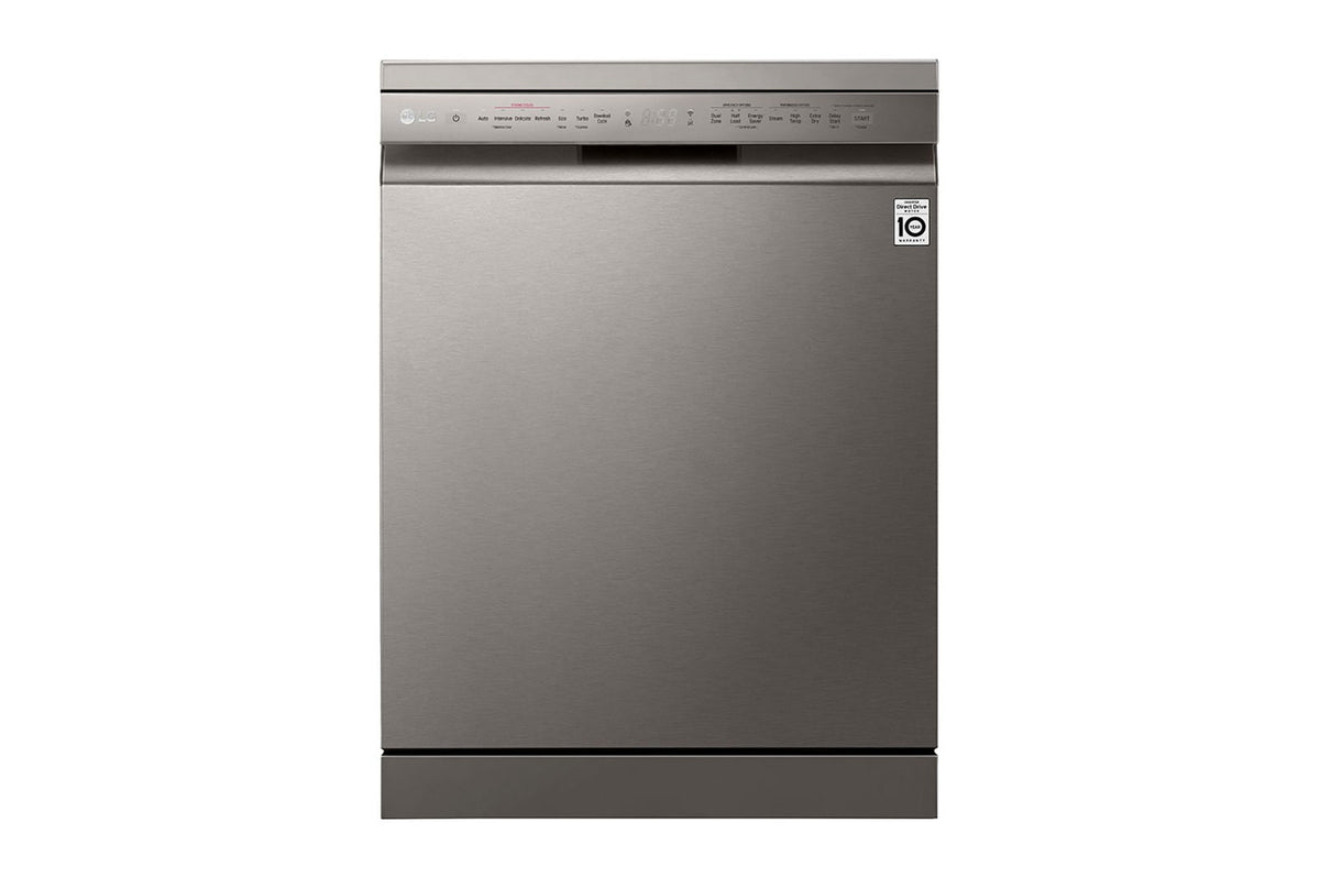 LG DFB425FP 23.5" QuadWash Steam Dishwasher Silver