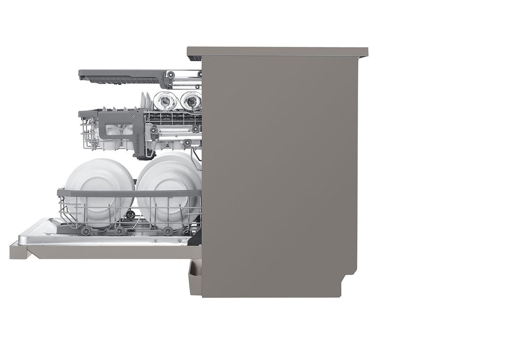 LG DFB425FP 23.5" QuadWash Steam Dishwasher Silver