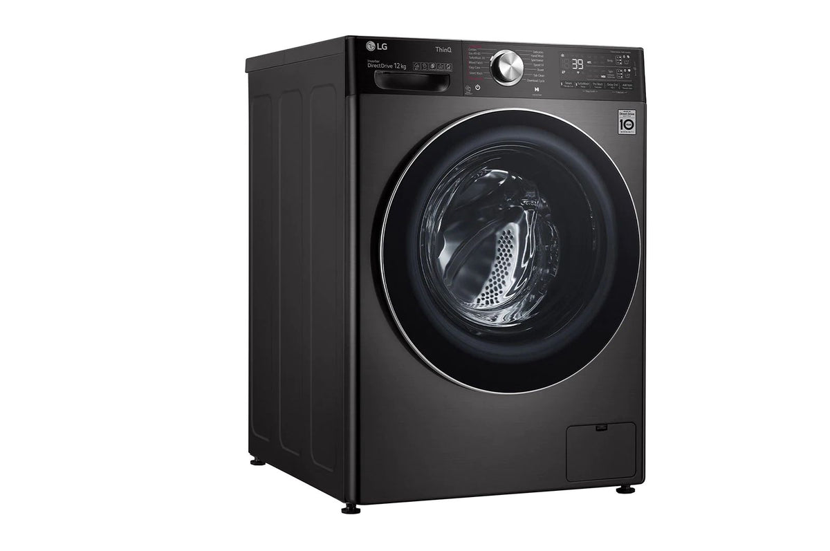 LG F4V9BWP2EE 26.5 lb Front Load Washing Machine Black