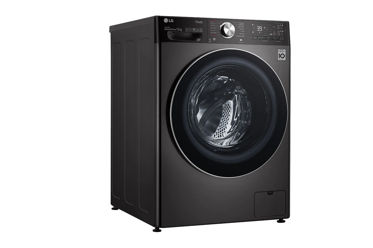LG F4V9BDP2EE 26.5 lb / 17.6 lb Front Load Washer Dryer Black