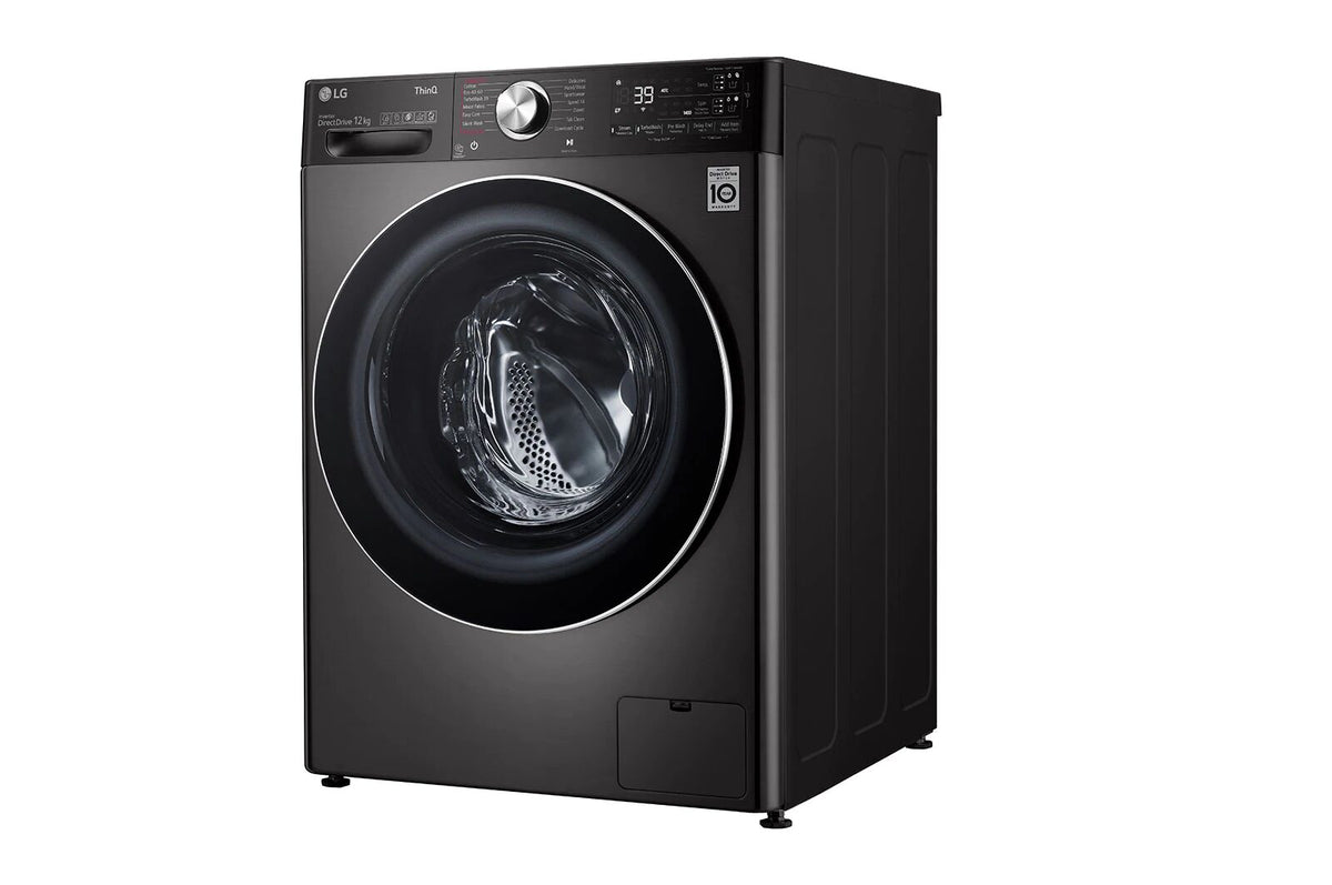 LG F4V9BDP2EE 26.5 lb / 17.6 lb Front Load Washer Dryer Black