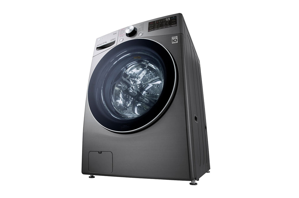 LG F0L9DGP2S 33.1 lb / 17.6 lb Front Load Washer Dryer Silver