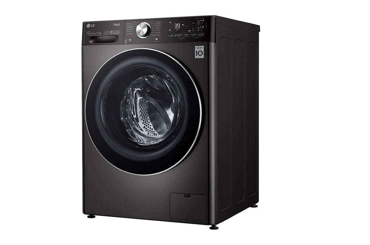 LG F4V9BWP2EE 26.5 lb Front Load Washing Machine Black