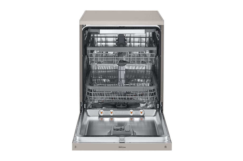 LG DFB425FP 23.5" QuadWash Steam Dishwasher Silver