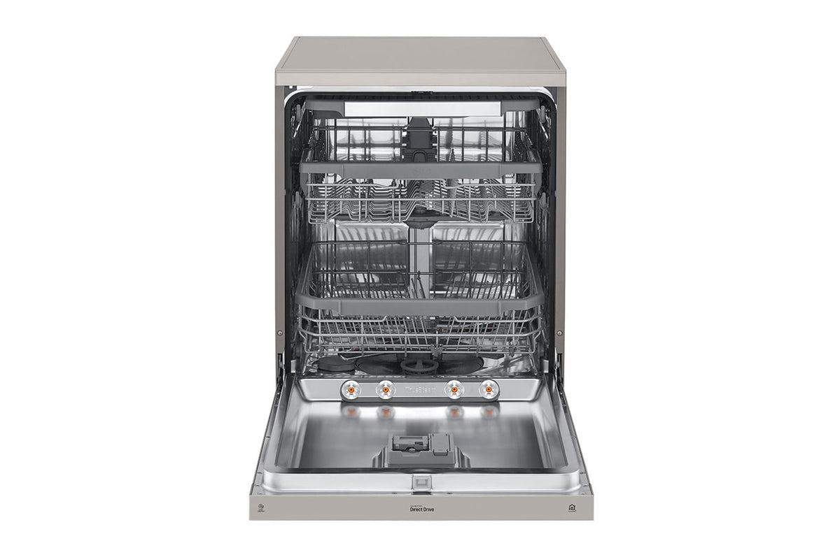 LG DFB425FP 23.5" QuadWash Steam Dishwasher Silver