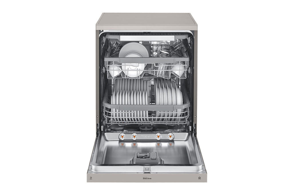 LG DFB425FP 23.5" QuadWash Steam Dishwasher Silver