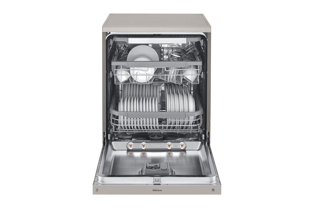 LG DFB425FP 23.5" QuadWash Steam Dishwasher Silver