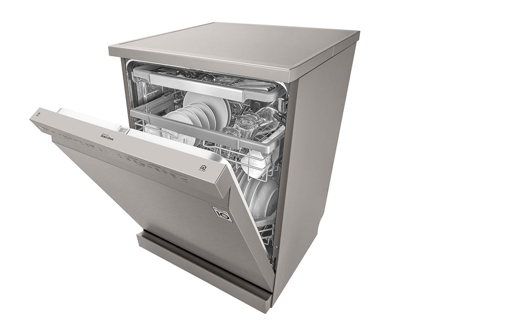 LG DFB425FP 23.5" QuadWash Steam Dishwasher Silver