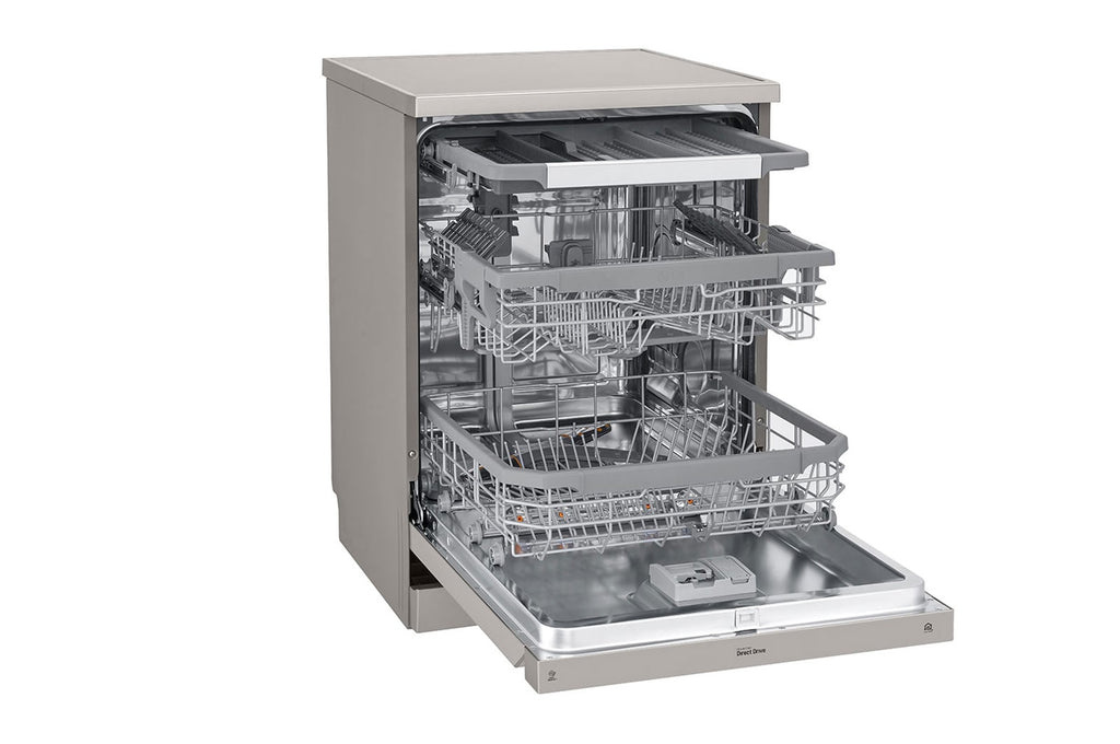 LG DFB425FP 23.5" QuadWash Steam Dishwasher Silver