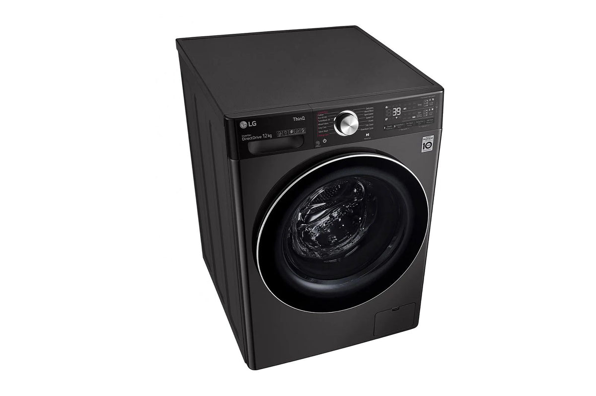 LG F4V9BWP2EE 26.5 lb Front Load Washing Machine Black