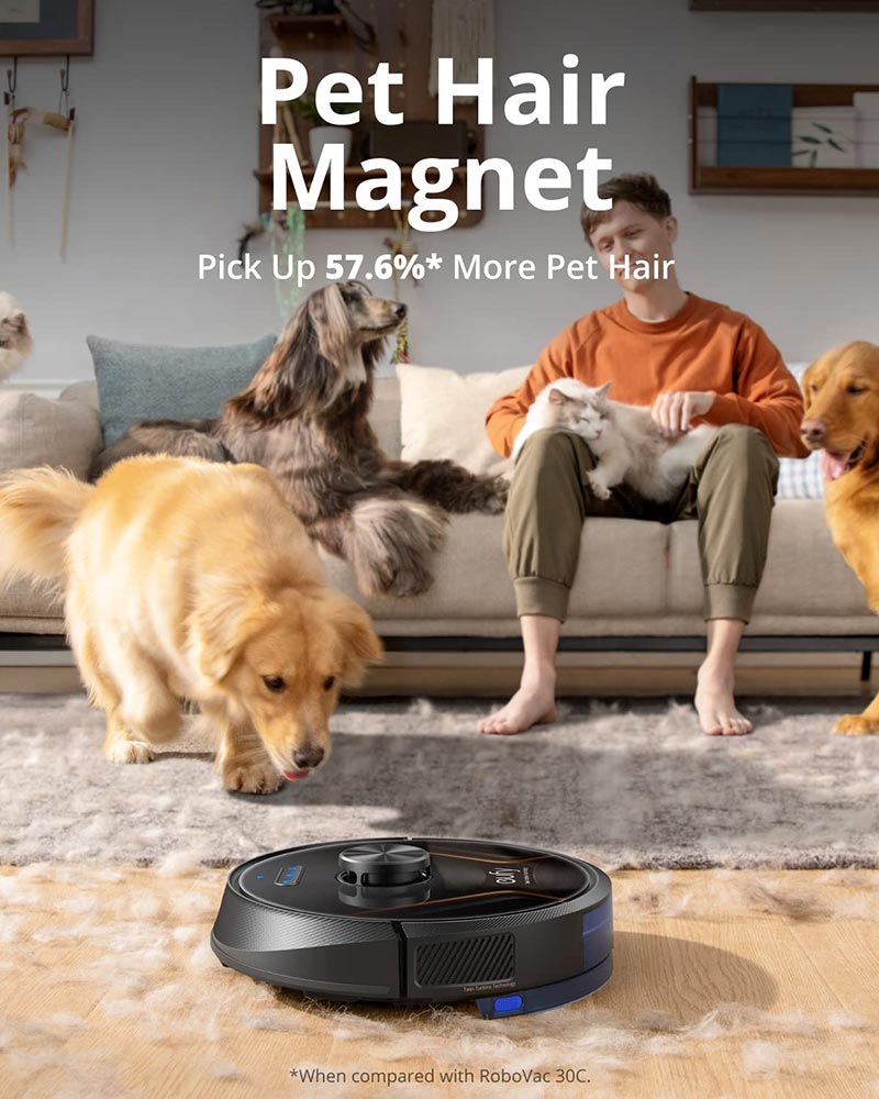 Eufy by Anker RoboVac X8 Hybrid 2-in-1 Robot Vacuum and Mop T2261311 Black