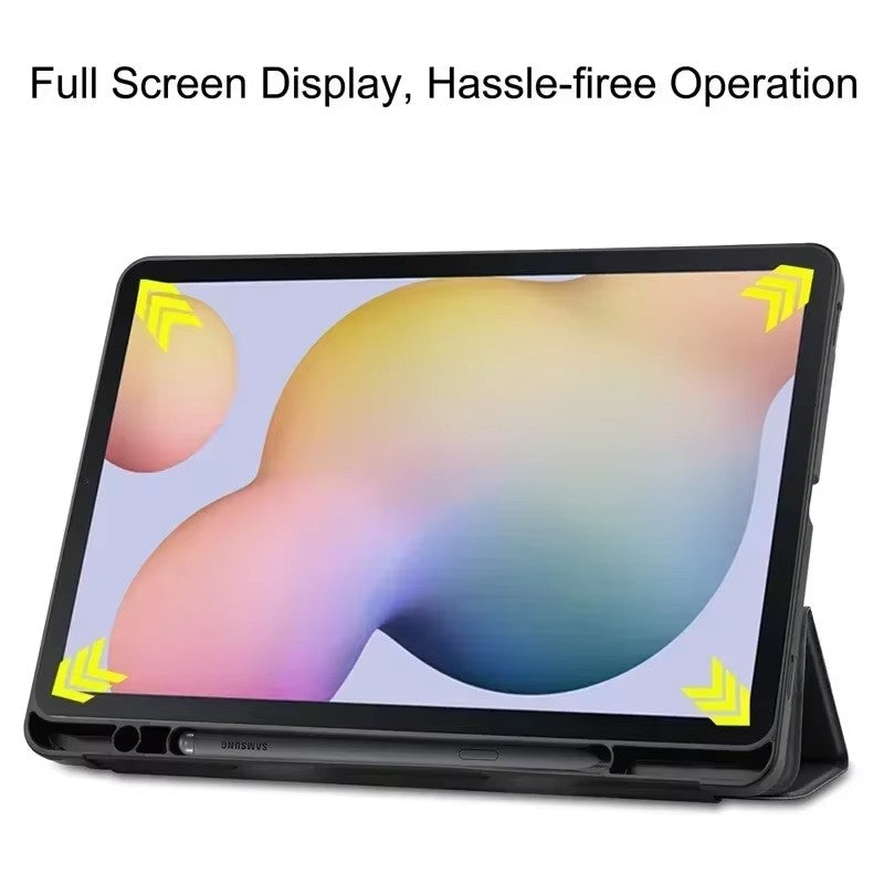 Puli Tri-Fold Tablet Cover Case for Samsung Galaxy Tab S6 Lite 10.4" with Pen Holder
