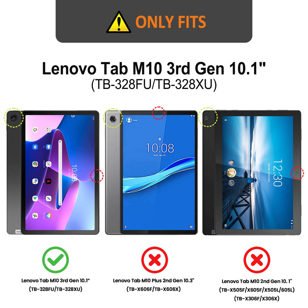 Tempered Glass Screen Protector for Lenovo Tab M10 3rd Gen 10.1 Inch