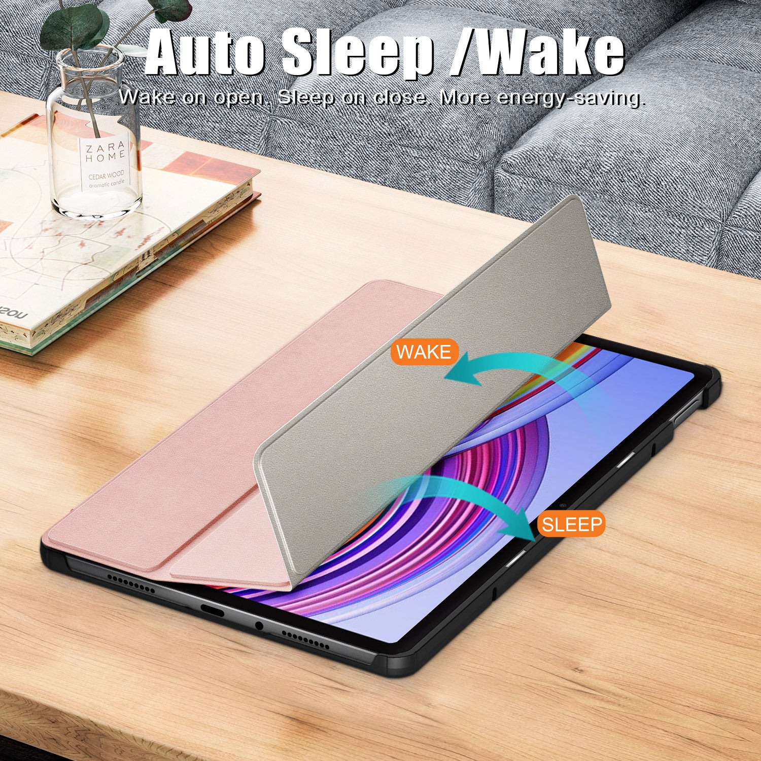 Xiaomi Redmi Pad Pro 2024 12.1 Inch Tri-Fold Flip Stand Case Cover