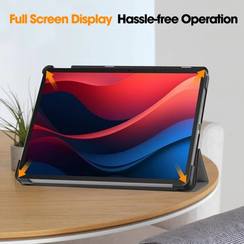 Tri-Folding Smart Stand Magnetic PU Leather Case for Lenovo Tab M11 2024 11 Inch