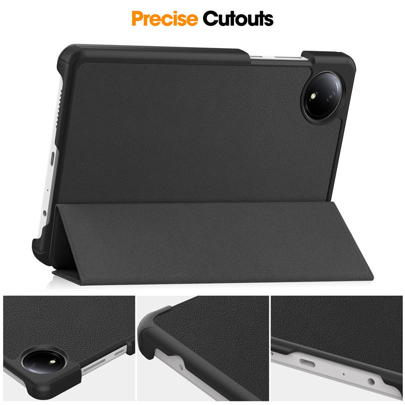 Tri-Fold Folio Flip Stand Magnetic PU Leather Cover Case for Xiaomi Redmi Pad SE 4G 8.7” 2024