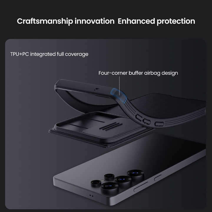 Nillkin Frosted CamShield Pro Case Camera Lens Protector for Samsung S22 Ultra to S25 Ultra