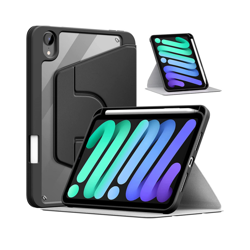 Acrylic 360 Rotation Case for iPad 10th Gen 10.9 Inch 2022 Transparent Clear Pencil Holder Cover