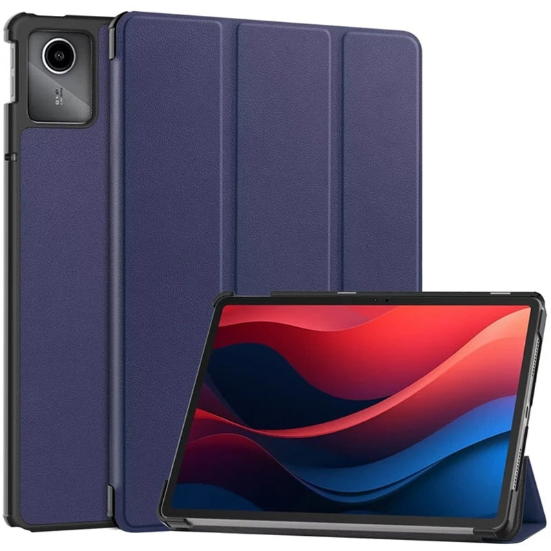 Tri-Folding Smart Stand Magnetic PU Leather Case for Lenovo Tab M11 2024 11 Inch