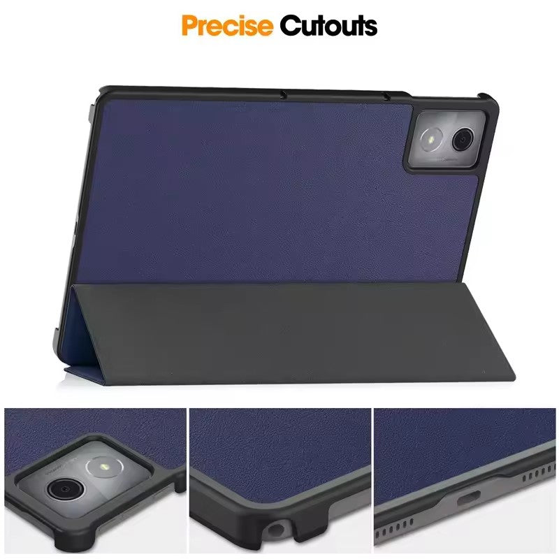 Lenovo Tab K11 Plus 2024 11.45” Magnetic Trifold Leather Smart Case Cover