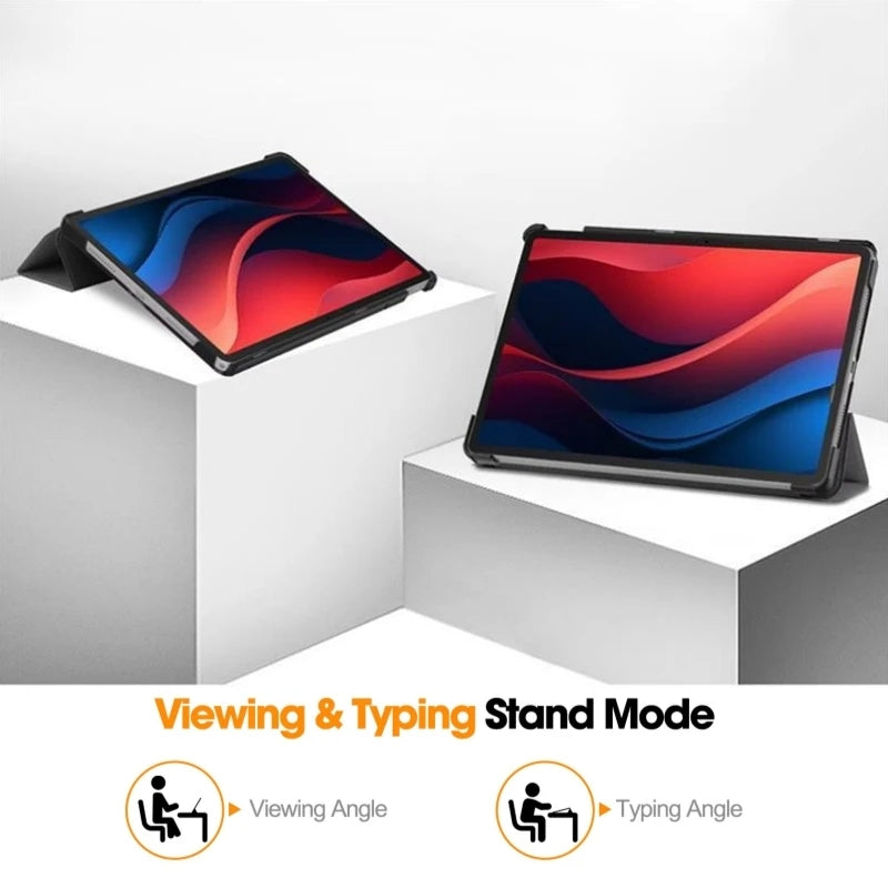 Tri-Folding Smart Stand Magnetic PU Leather Case for Lenovo Tab M11 2024 11 Inch