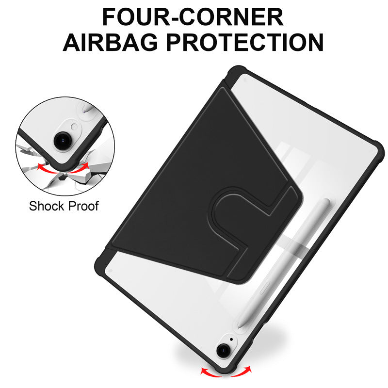 Acrylic 360 Rotation Case for Samsung Tab A9 Tab A11 8.7 Inch Transparent Clear Cover