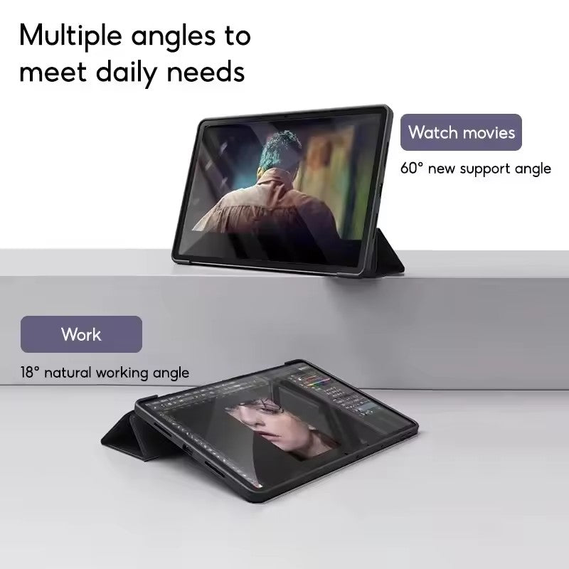 Infinix Xpad 11 Inch 2024 Trio-Fold PU Leather Smart Cover Case
