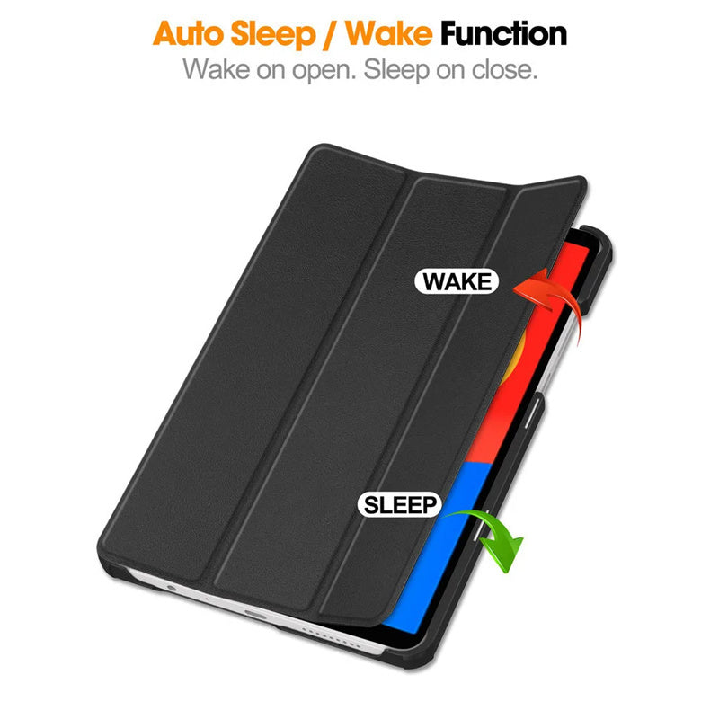Tri-Fold Folio Flip Stand Magnetic PU Leather Cover Case for Xiaomi Redmi Pad SE 4G 8.7” 2024