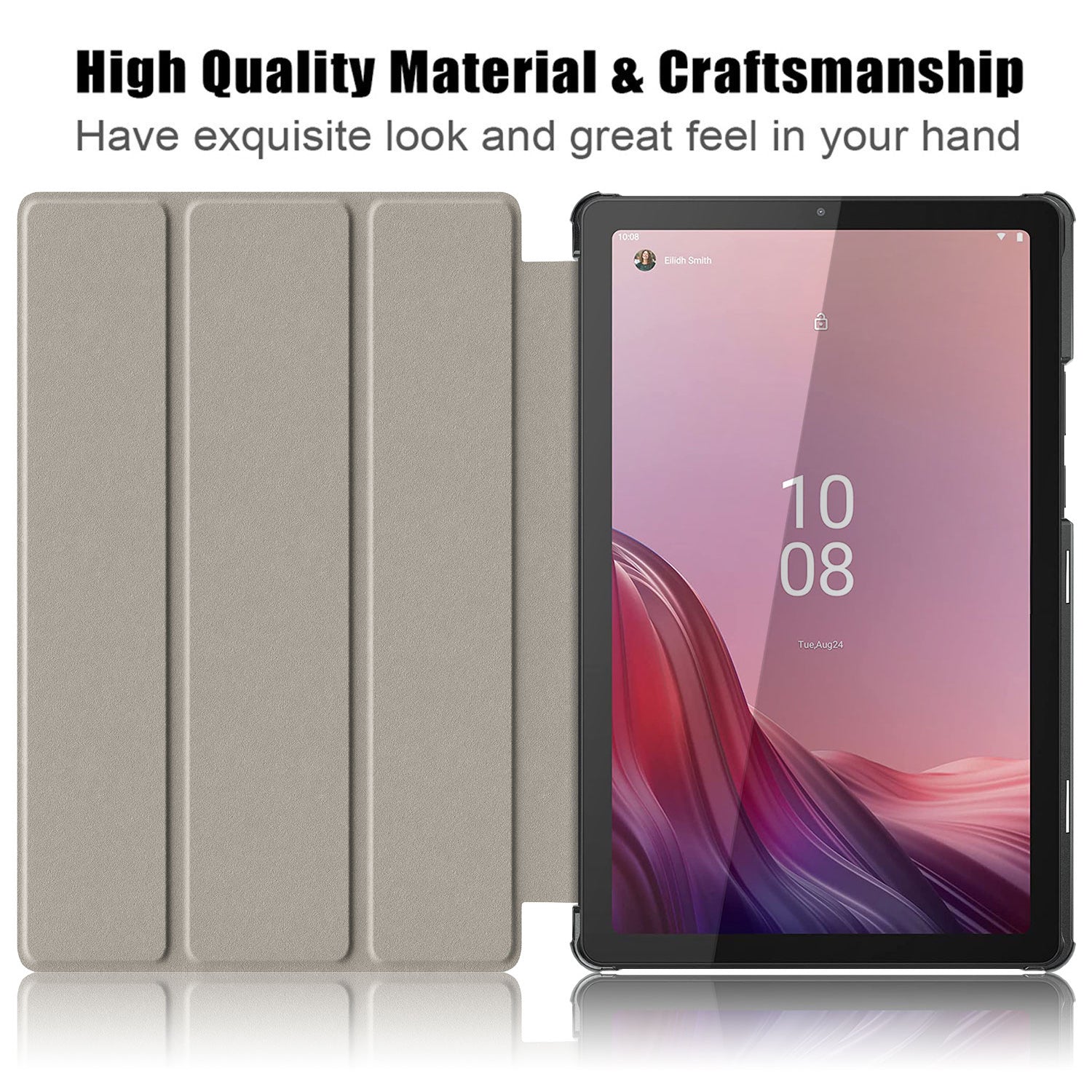 PU Leather Tri-Folding Stand Magnetic Flip Cover Case for Lenovo Tab M9 TB-310FU 9 Inch 2023