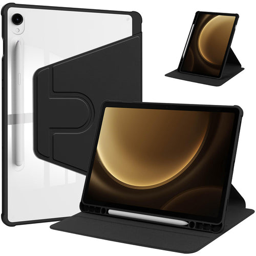 Acrylic 360 Rotation Case for Samsung Tab A9 Tab A11 8.7 Inch Transparent Clear Cover