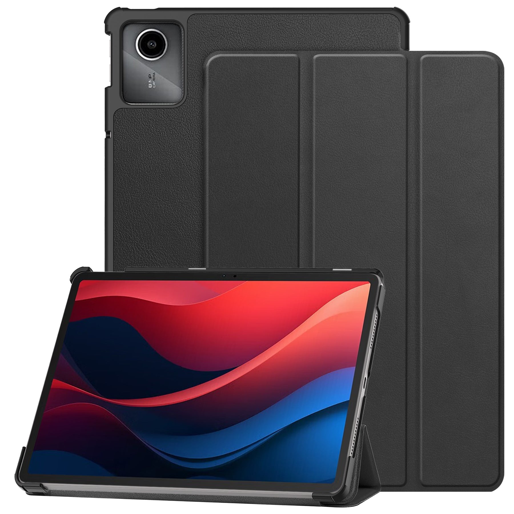 Tri-Folding Smart Stand Magnetic PU Leather Case for Lenovo Tab M11 2024 11 Inch