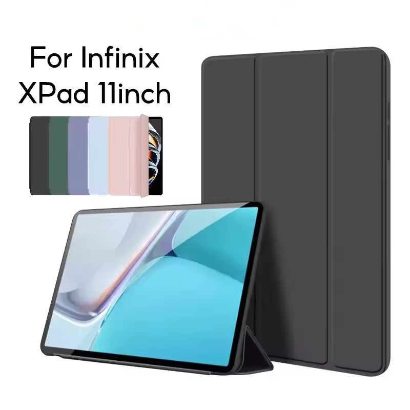 Infinix Xpad 11 Inch 2024 Trio-Fold PU Leather Smart Cover Case
