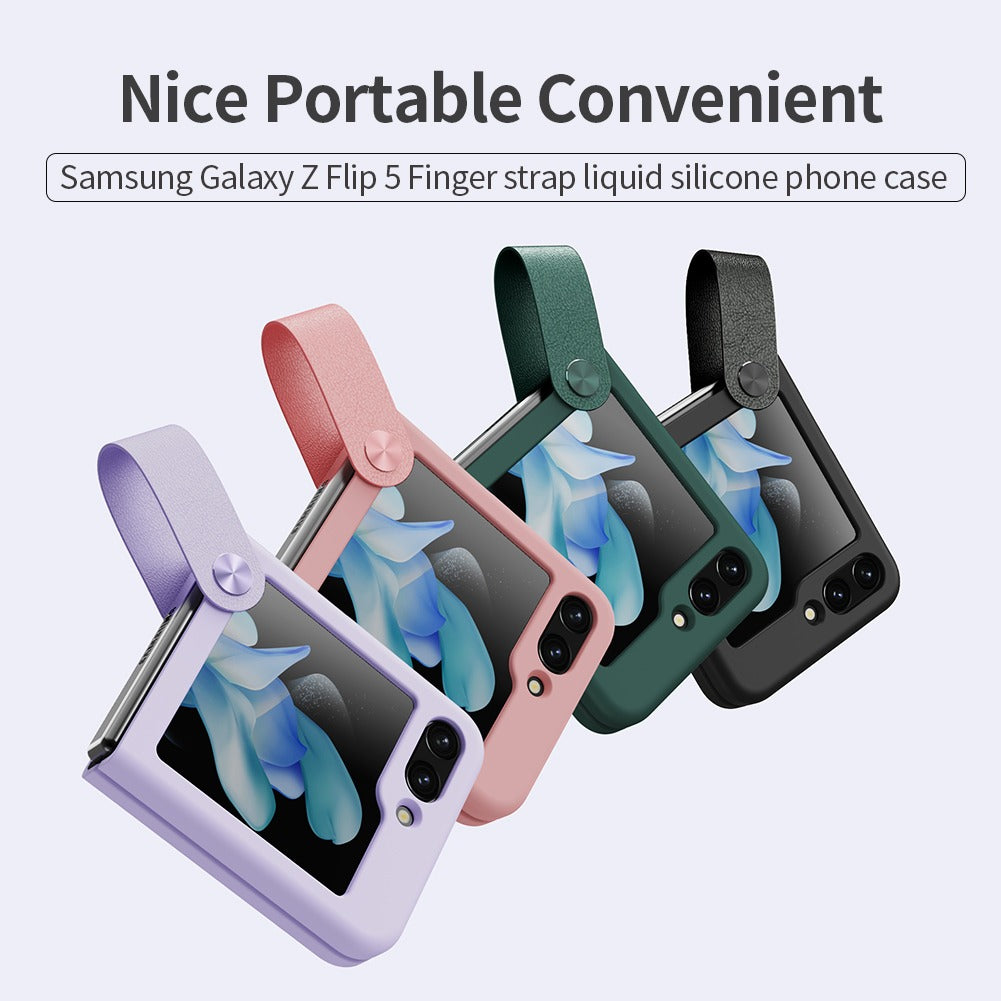 Nillkin Flex Flip Finger Strap Liquid Silicone Case for Samsung Galaxy Z Flip 5