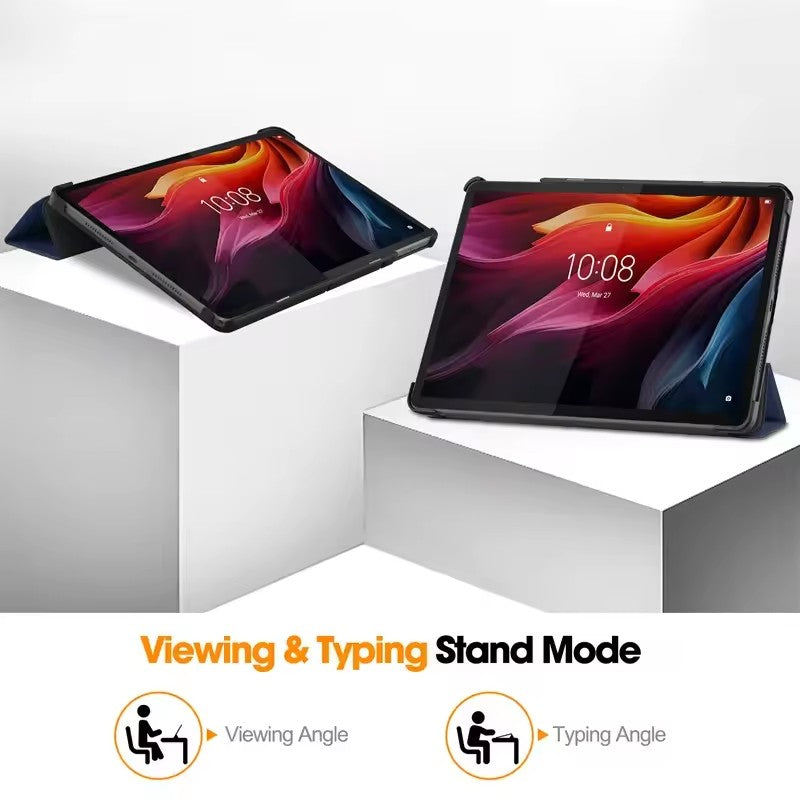 Lenovo Tab K11 Plus 2024 11.45” Magnetic Trifold Leather Smart Case Cover