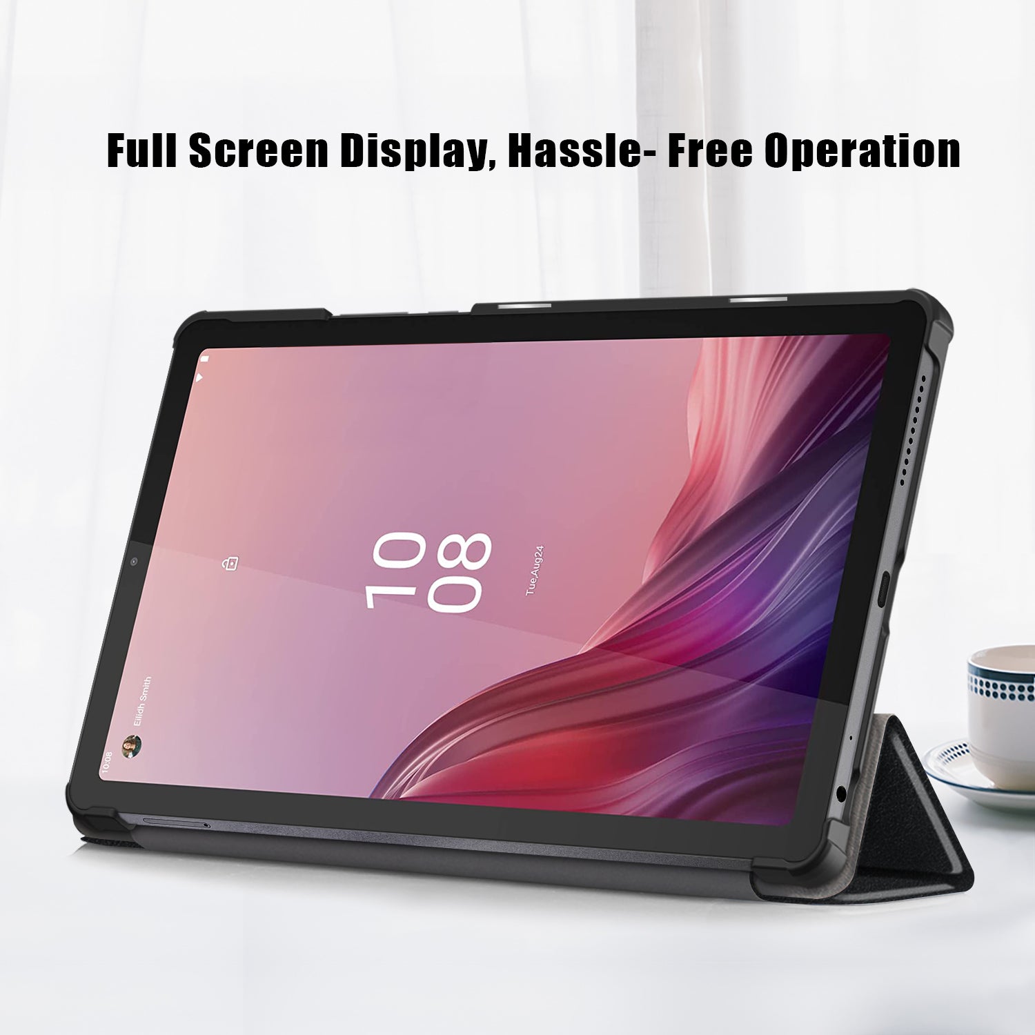 PU Leather Tri-Folding Stand Magnetic Flip Cover Case for Lenovo Tab M9 TB-310FU 9 Inch 2023