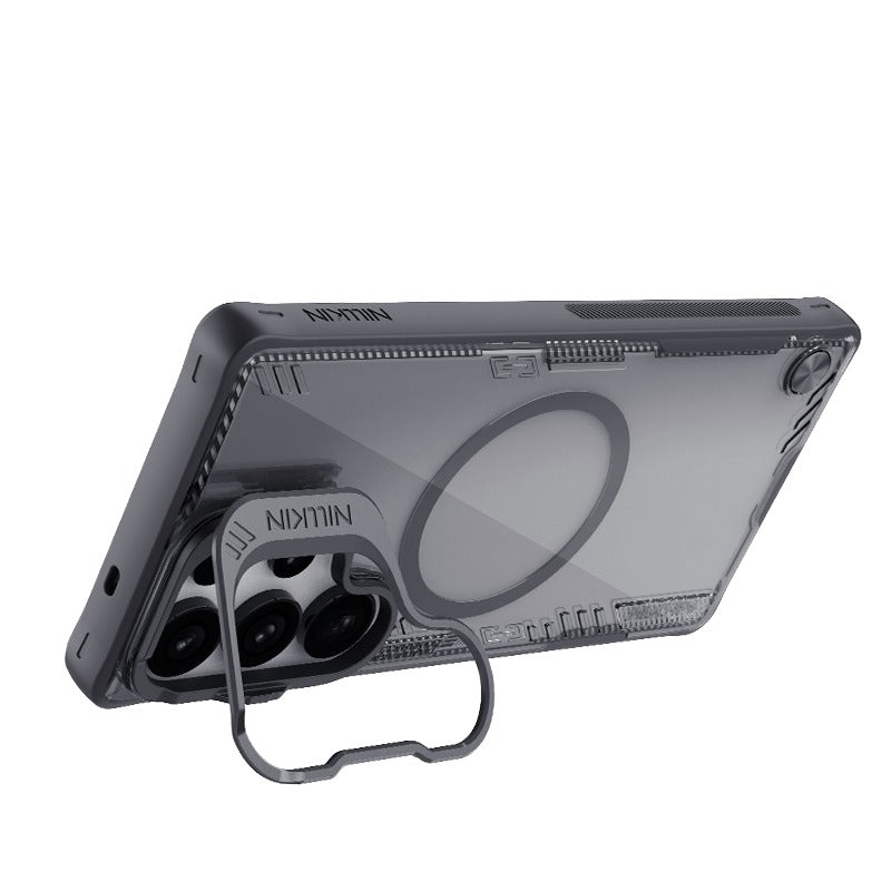 Nillkin Iceblade Prop Magnetic Case With Camera Frame Kickstand Lens Cover for Samsung Galaxy S25 Ultra