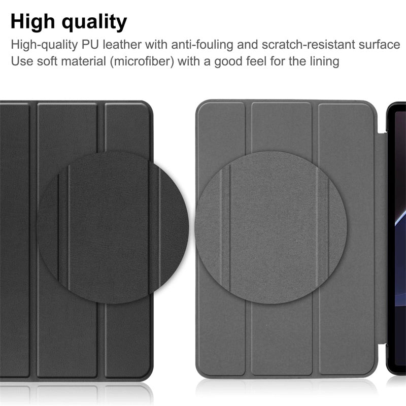 Trio-Fold Flip Stand Magnetic PU Leather Case for Oppo Pad Neo 11.35 Inch
