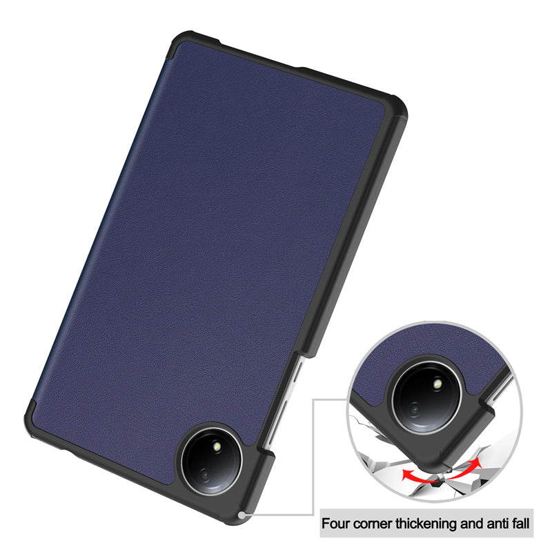 Tri-Fold Folio Flip Stand Magnetic PU Leather Cover Case for Xiaomi Redmi Pad SE 4G 8.7” 2024